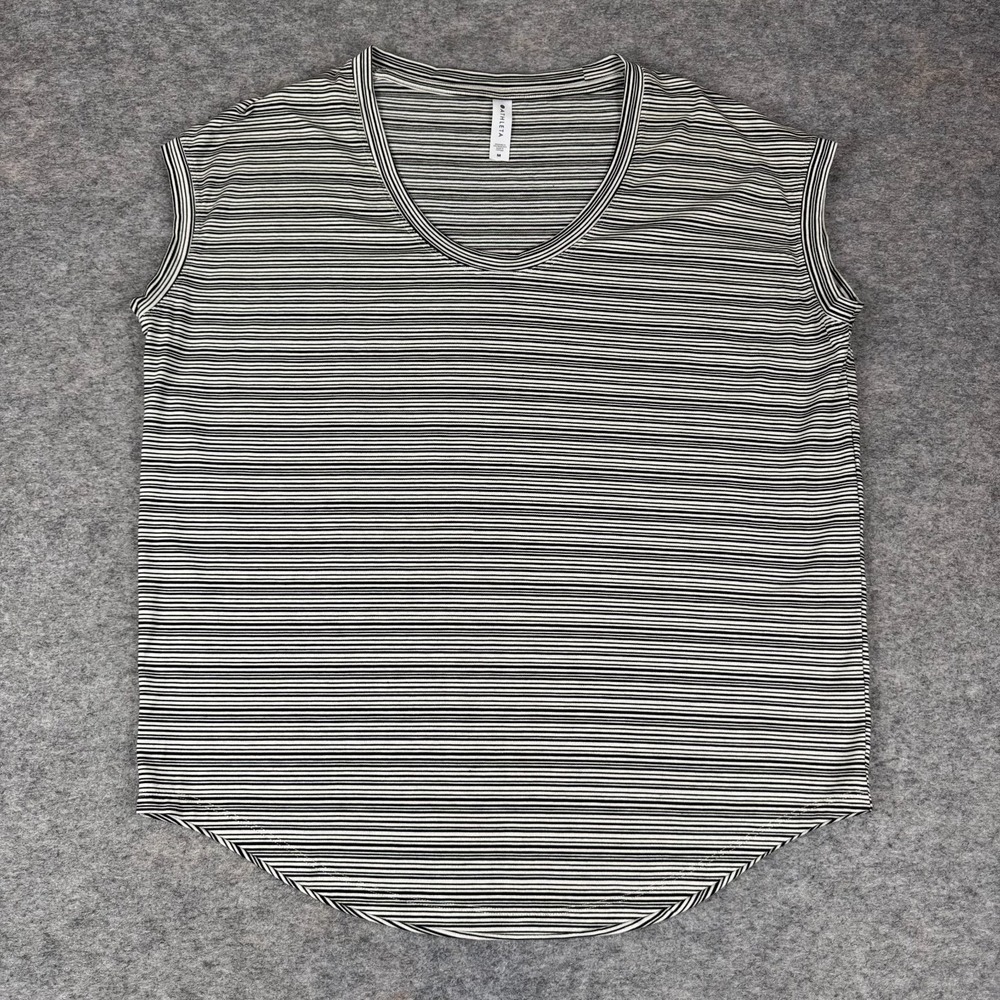 Athleta Cloudlight Stratus Tee Shirt Striped Womens Medium M